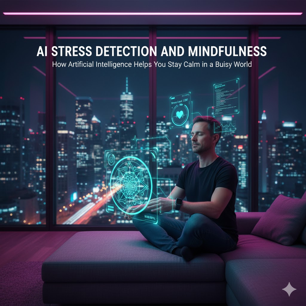 AI stress detection, AI mindfulness apps, AI stress management